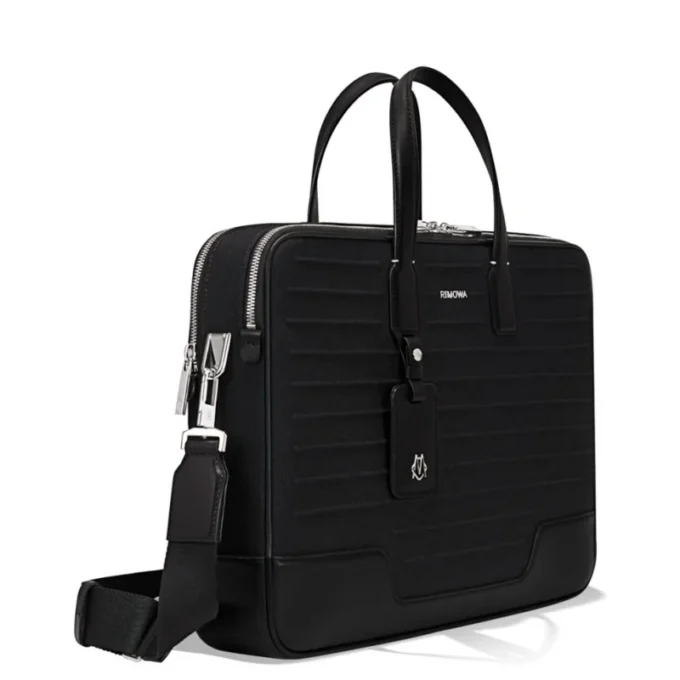 Aktentasche aus Leder und Canvas Aktentasche Aktentasche aus Leder und Canvas Aktentasche