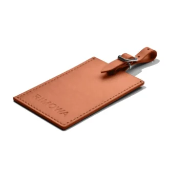 Cognacbraun Personalisierte Leder-Gepäckanhänger Braun