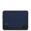 Flache Tasche aus Leder und Canvas Beuteltasche Flache Tasche aus Leder und Canvas Beuteltasche