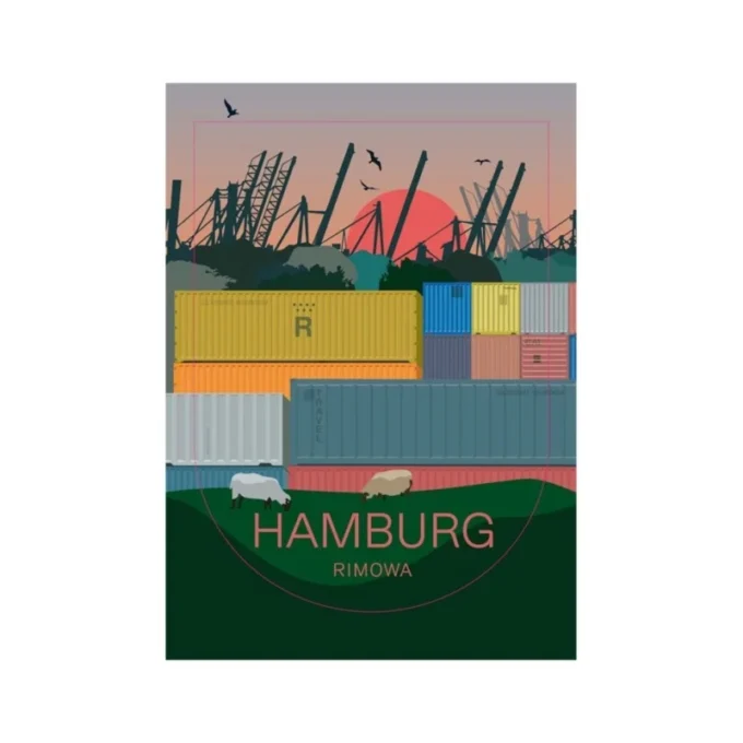 Hamburg Gepäckaufkleber Hamburg Gepäckaufkleber
