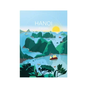 Hanoi-Aufkleber Gepäckaufkleber