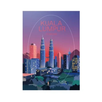 Kuala Lumpur-Aufkleber Gepäckaufkleber