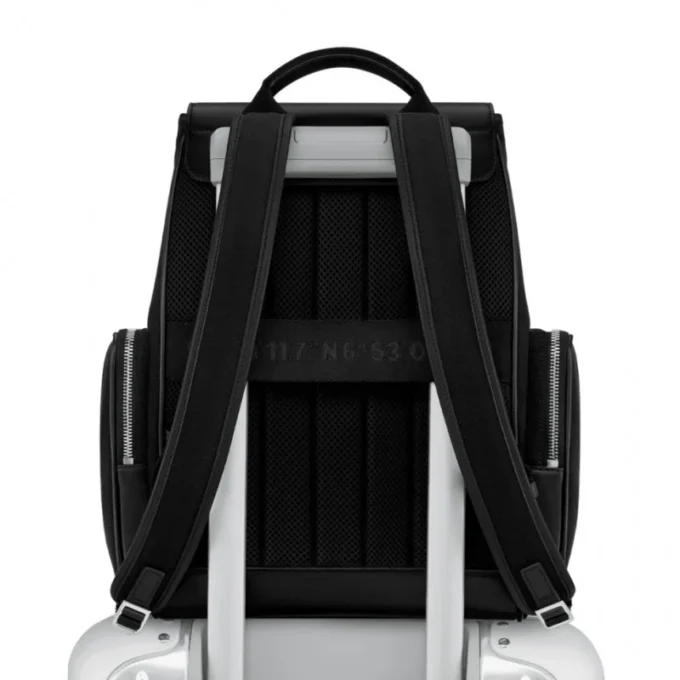 Never Still Small Flap in Leder & Canvas Rucksack