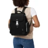 Never Still Small Flap in Leder & Canvas Rucksack