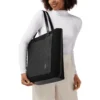 Never Still Vertical aus Leder und Canvas TrageBags