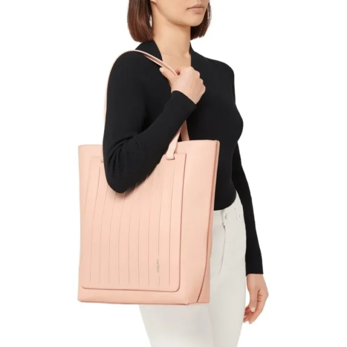 Never Still Vertical aus Leder und Canvas TrageBags
