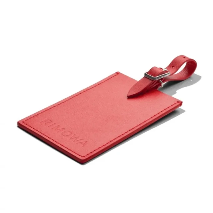 Personalisierte Leder-Gepäckanhänger in Rot Paprika Personalisierte Leder-Gepäckanhänger in Rot Paprika