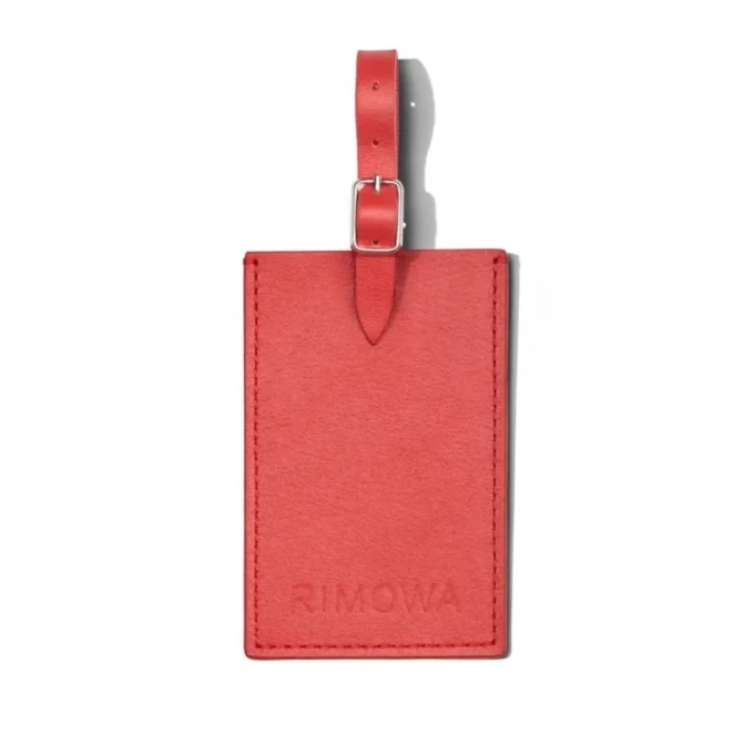 Personalisierte Leder-Gepäckanhänger in Rot Paprika Personalisierte Leder-Gepäckanhänger in Rot Paprika