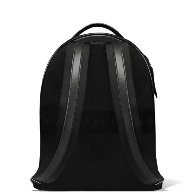Rucksack Medium aus Leder und Canvas