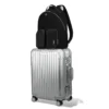 Rucksack Medium aus Leder und Canvas