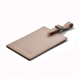 Taupe Personalisierte Leder-Gepäckanhänger