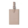 Taupe Personalisierte Leder-Gepäckanhänger