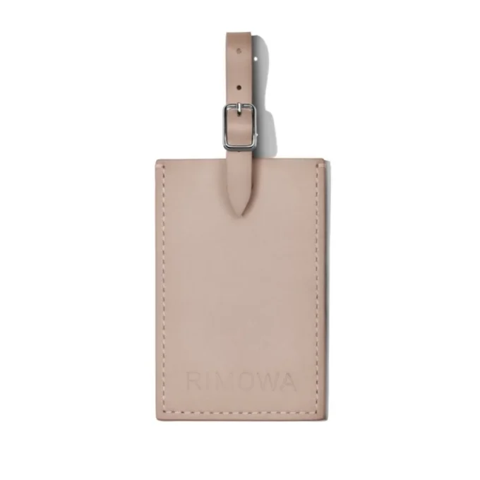 Taupe Personalisierte Leder-Gepäckanhänger