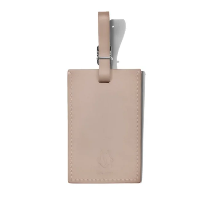 Taupe Personalisierte Leder-Gepäckanhänger